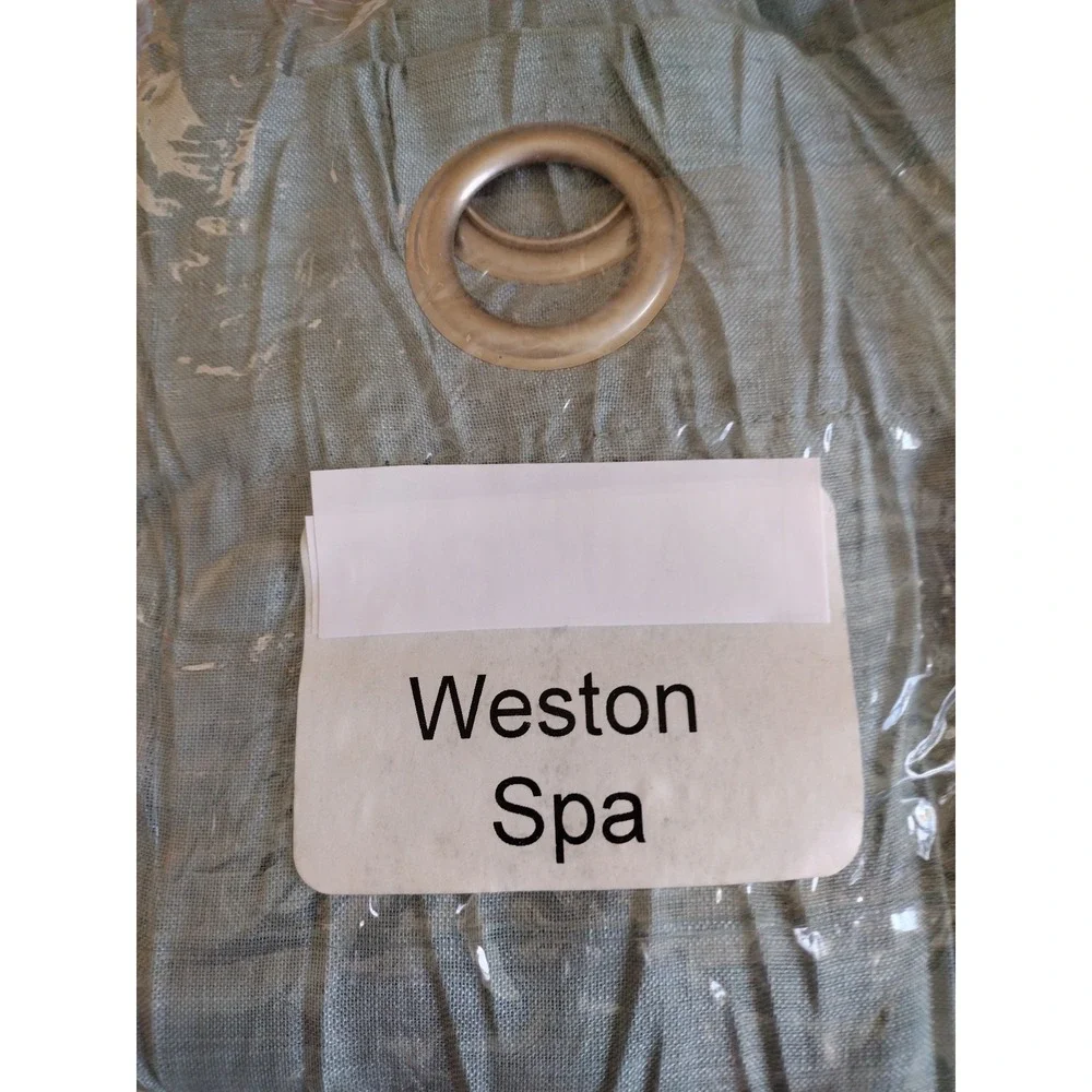 Weston window curtain panel grommets Teal 2 pack‎ 50x78 Lightweight Textured